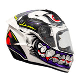 Casco Spartan Stinger Vladprint Blanco Brillo